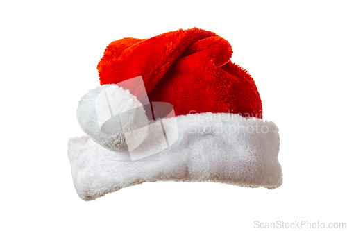 Image of Santa hat on white