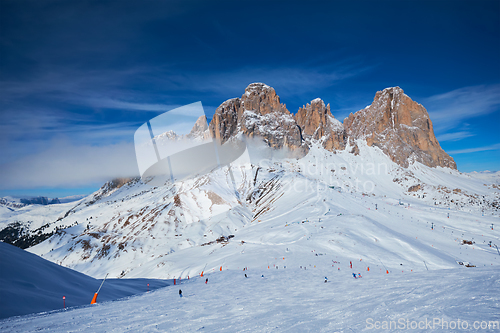 Image of Ski resort in Dolomites, Italy