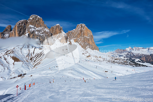 Image of Ski resort in Dolomites, Italy