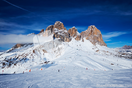 Image of Ski resort in Dolomites, Italy