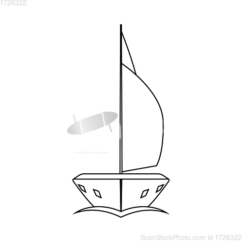 Image of Sail Yacht Icon