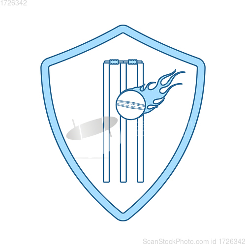 Image of Cricket Shield Emblem Icon