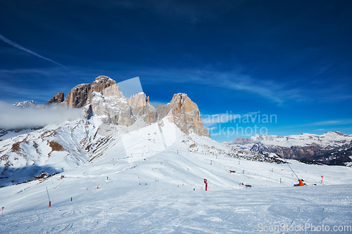 Image of Ski resort in Dolomites, Italy