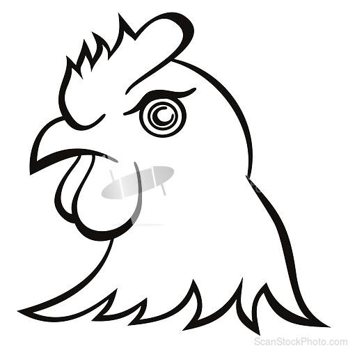 Image of Chicken head symbol