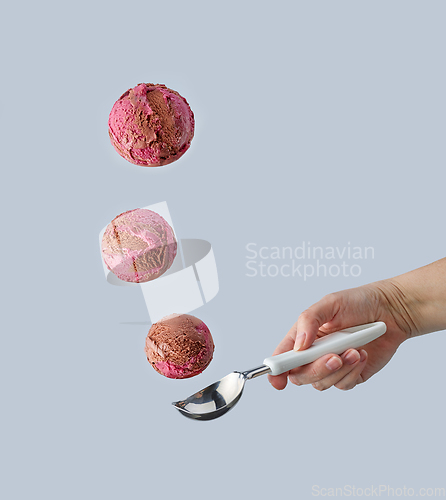 Image of chocolate and cherry ice cream