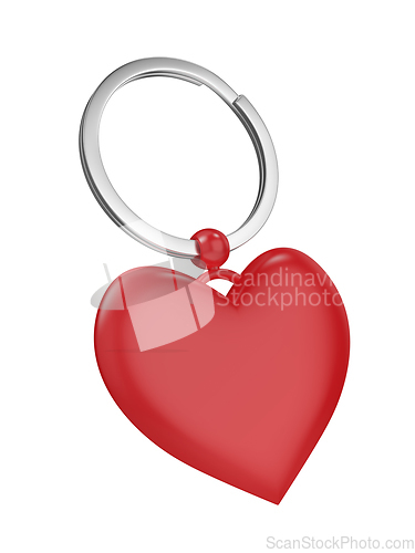 Image of Keyring with red heart