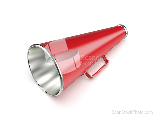 Image of Red vintage megaphone