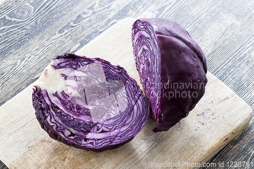 Image of head of red cabbage