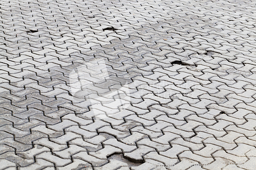 Image of tile road potholes