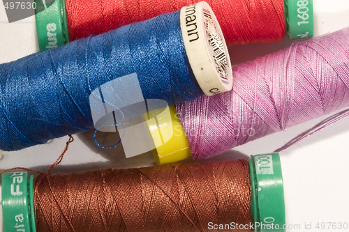 Image of Reels of sewing thread