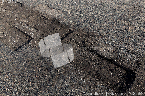 Image of road cut