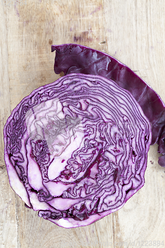 Image of head of red cabbage