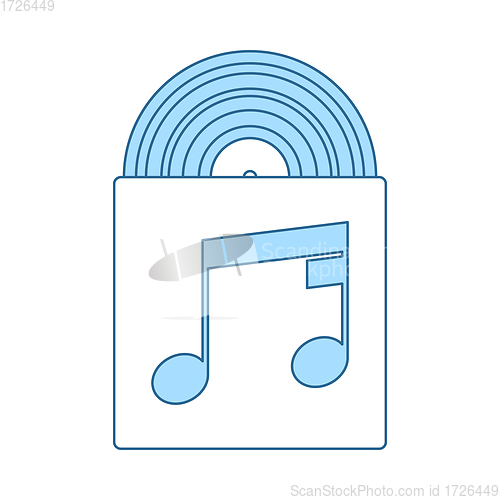 Image of Vinyl Record In Envelope Icon