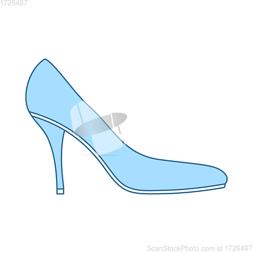 Image of Middle Heel Shoe Icon