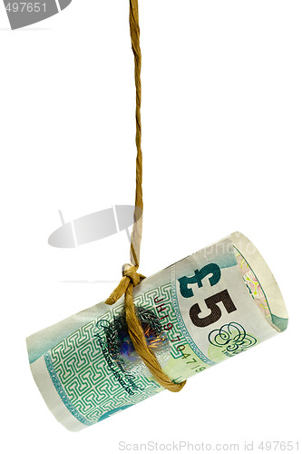 Image of Dangling British pound