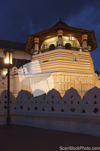 Image of Temple of the Tooth. Evening. Sri Lanka