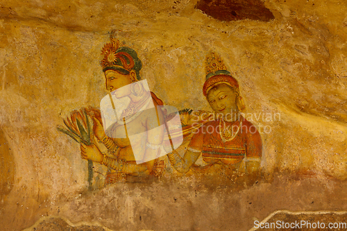 Image of Sigiriya frescoes