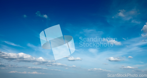 Image of Sky above small mountains