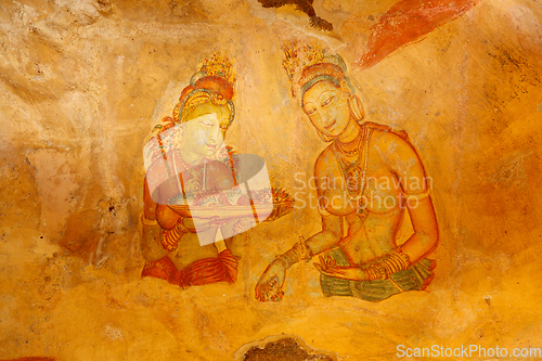 Image of Sigiriya frescoes