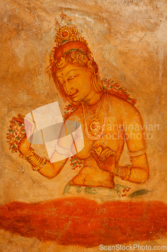 Image of Sigiriya frescoes