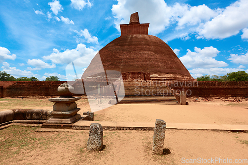 Image of Jetavaranama dagoba (stupa). Anuradhapura, Sri Lanka