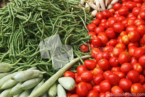 Image of Vegetable market. India