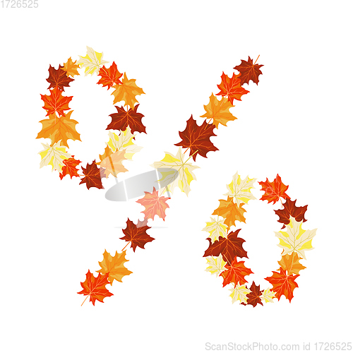 Image of Autumn Maples Leaves Letter