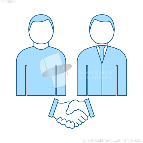 Image of Two Man Making Deal Icon