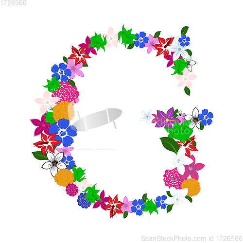 Image of Floral Alphabet Letter