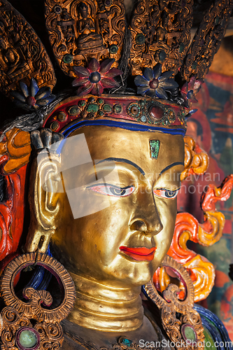 Image of Maitreya Buddha Thiksey Gompa. Ladakh, India