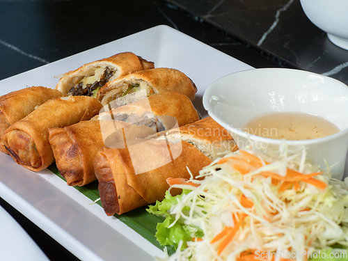 Image of Deep fried spring rolls