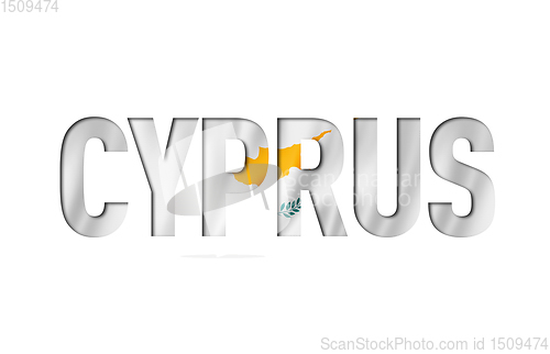 Image of cyprus flag text font