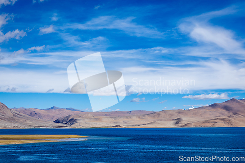 Image of Tso Moriri lake in Himalayas, Ladakh, India