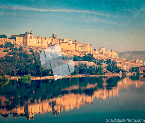 Image of Amer (Amber) fort, Rajasthan, India