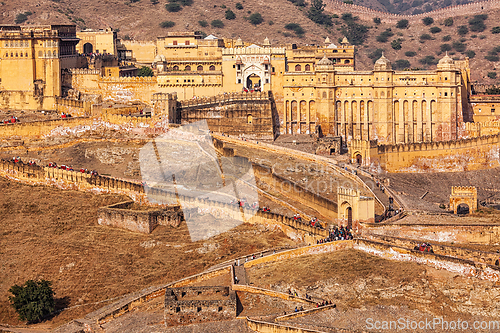 Image of Amer Amber fort, Rajasthan, India