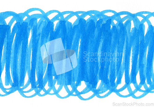 Image of Abstract bright blue touches texture on white