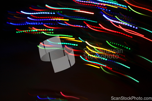 Image of Abstract colorful motion background with blurred lights 