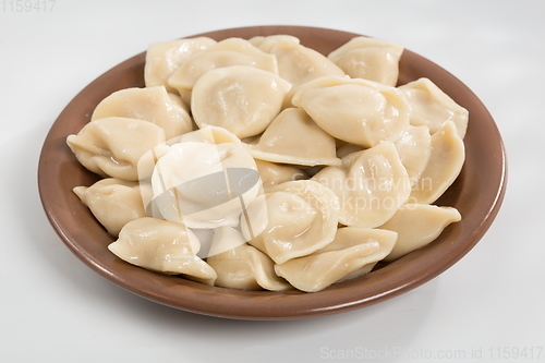 Image of Meat dumplings on a white background