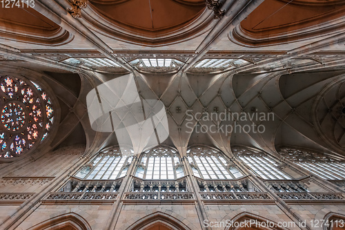 Image of interior of Vitus Cathedral, Czech Republic