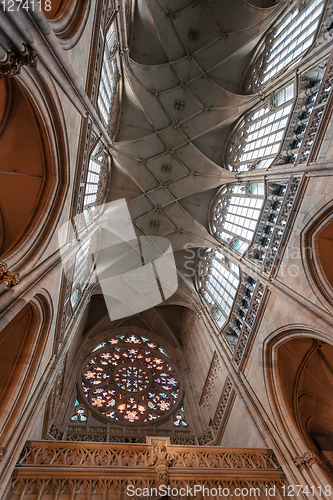 Image of interior of Vitus Cathedral, Czech Republic