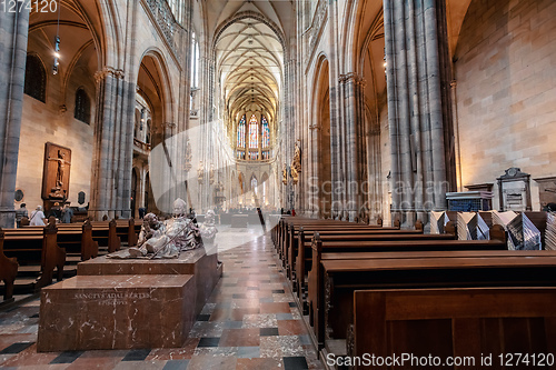 Image of interior of Vitus Cathedral, Czech Republic