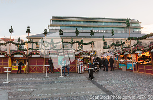 Image of Souvenir shop at Havel Market in second week of Advent in Christmas