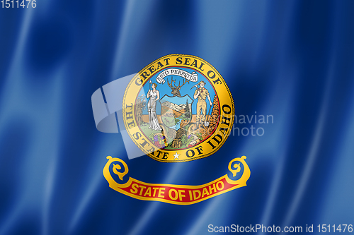 Image of Idaho flag, USA