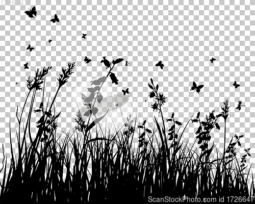 Image of meadow silhouettes