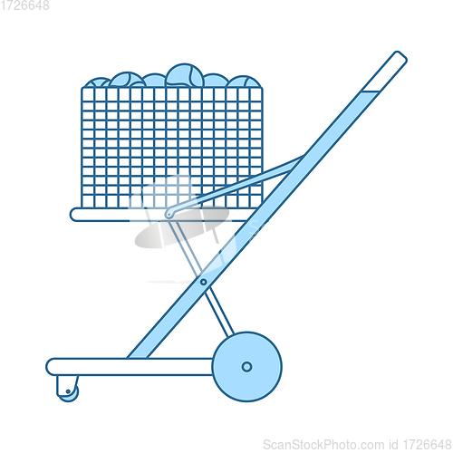 Image of Tennis Cart Ball Icon