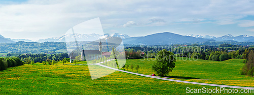 Image of Pilgrimage church of Wilparting, Irschenberg, Upper Bavaria, Germany