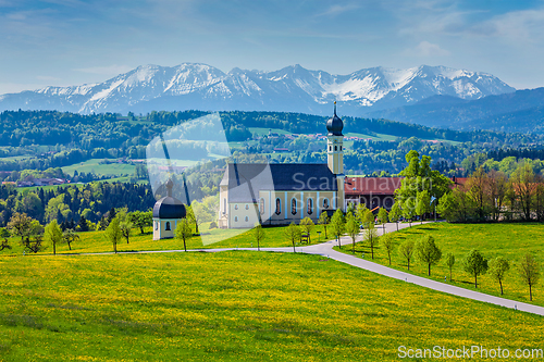 Image of Church of Wilparting, Irschenberg, Upper Bavaria, Germany