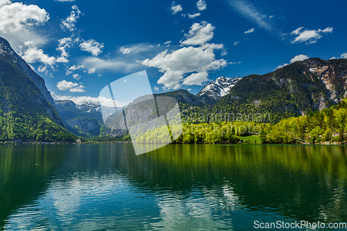 Image of Hallstatter See mountain lake in Austria