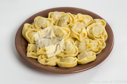 Image of Meat dumplings on a white background
