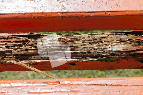 Image of bench rotten